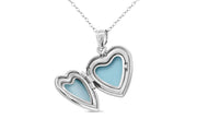Casablanca Silver Heart & Cross Locket
