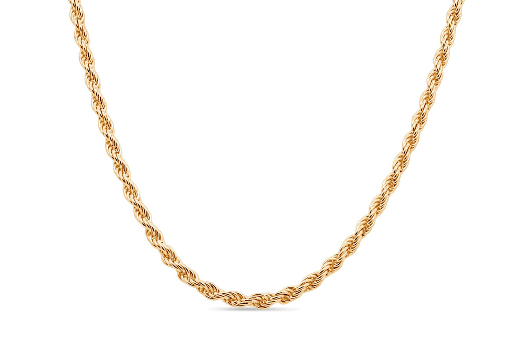 Yellow Gold Plated Rope Chain