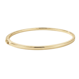 Casablanca Yellow Gold Plated Thin Polished Bangle Bracelet