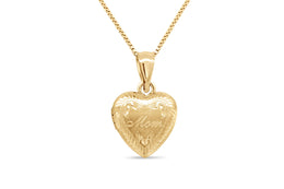 Casablanca 10KT Yellow Gold Mom Heart Locket Necklace