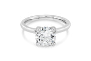 14kt White Gold 1.50ct Lab Grown Round Solitaire Diamond Engagement Ring
