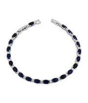 Casablanca Oval & Sapphire CZ Bracelet