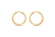 Yellow Gold Hinged Hoop Earrings