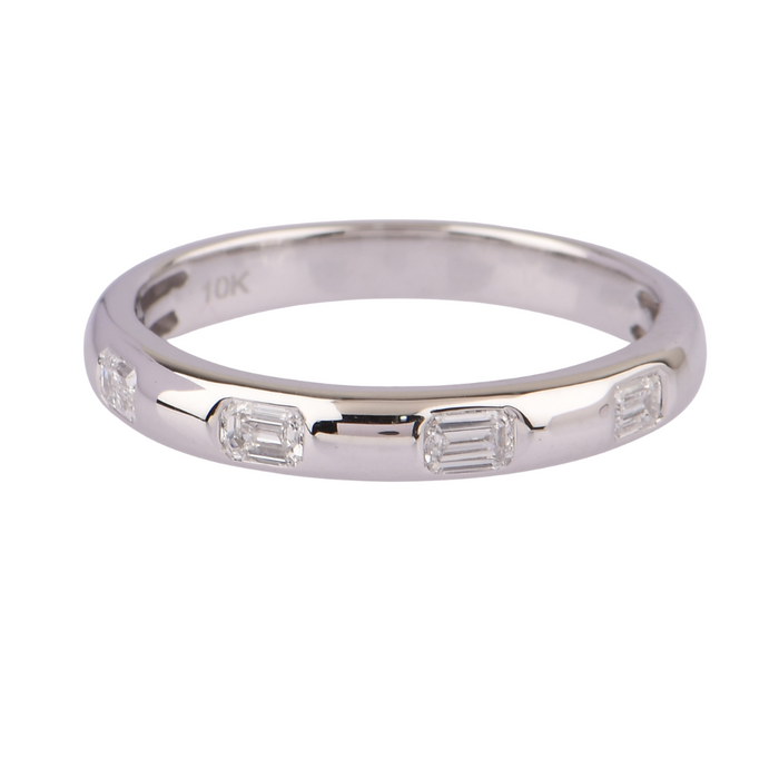 .35CTW Lab Grown Diamond 4 Stone Emerald Ring