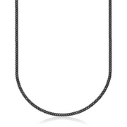 Steelx Stainless Steel Black Matte 4mm Men's Curb Chain