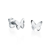 Italgem Veloria Mini Stainless Steel Tiny Butterfly Kid's Stud Earrings