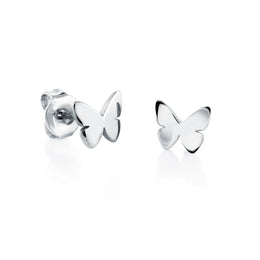 Italgem Veloria Mini Stainless Steel Tiny Butterfly Kid's Stud Earrings