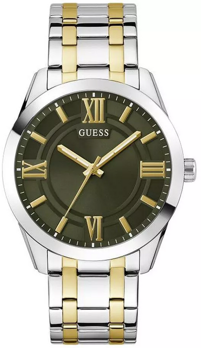 Guess Men's Two-Tone Silver Tone Watch