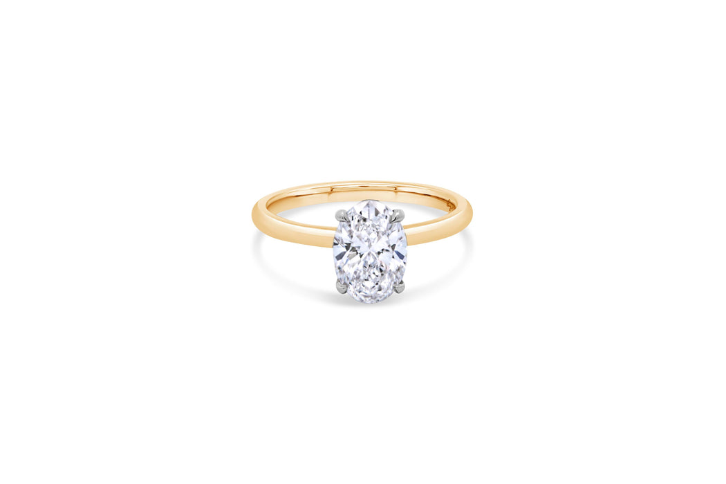 1.59CT Lab Grown Oval Diamond Engagement Ring