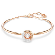Swarovski Dextera Rose Gold Tone Adjustable Bracelet: Medium