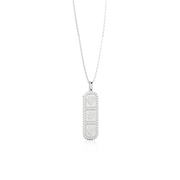 Rhodium Plated Silver Elements Necklace SS25N003R