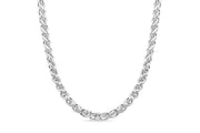 Sterling Silver Fancy Spiga Chain