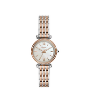Fossil Charlie Two-Tone Rose & Silver Women's Watch