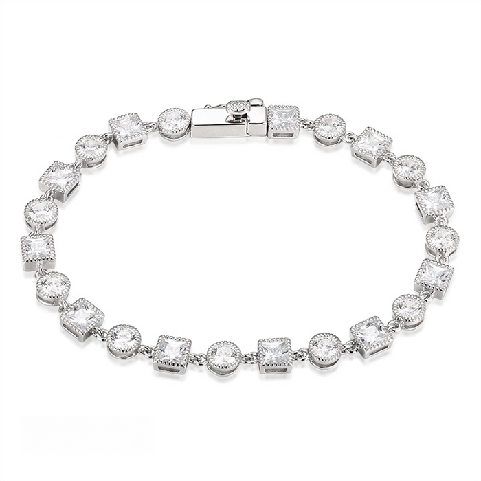 Casablanca Silver CZ Bracelet