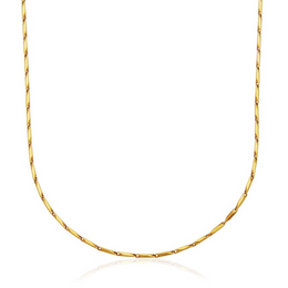 Steelx Stainless Steel Yellow Gold Tone 18 Inch Chain Link Necklace