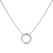 Circle of Love-March Birthstone Family Engraving Necklace SN040