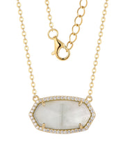 Casablanca Sterling Silver Coloured Crystal Necklace