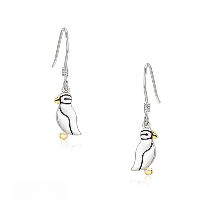 Casablanca Two-Tone Puffin Earrings