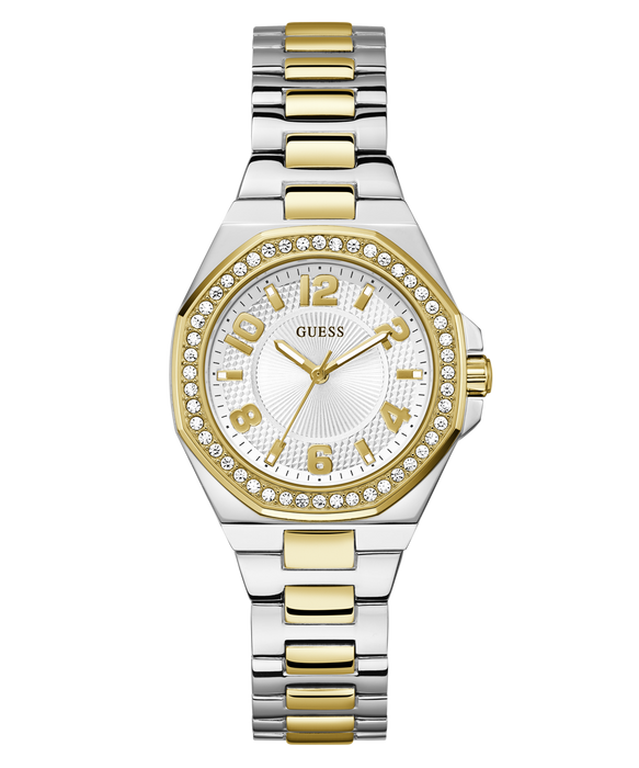 Guess Ladies Two-Tone Crystal Watch