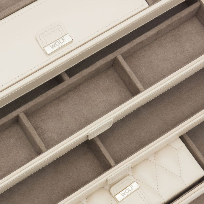 WOLF Caroline Large Ivory Jewellery Case