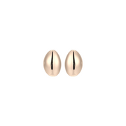 Casablanca Gold Plated Pebble Stud Earrings
