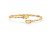 Casablanca Italian Panther Bangle: Gold Plated