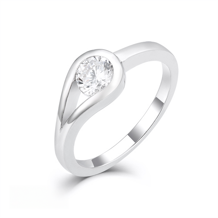 Casablanca Silver CZ Ring