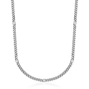 Steelx Stainless Steel CZ Curb Chain