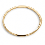 Casablanca Yellow Gold Plated Knife Edge Bangle Bracelet