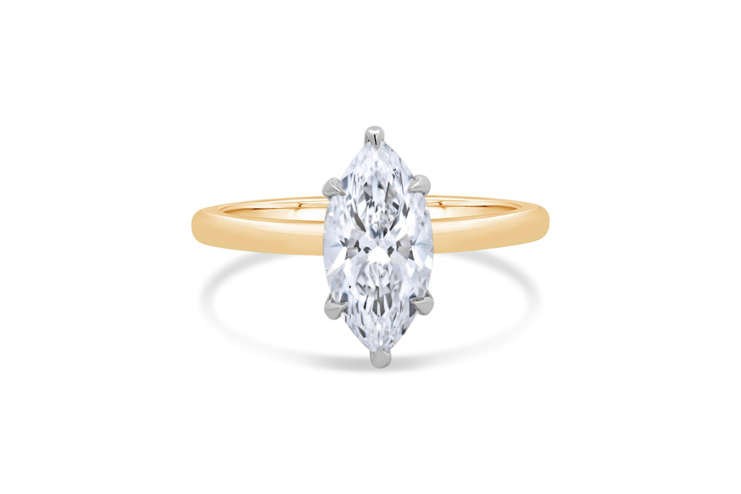 1.55CT Lab Grown Marquise Diamond Engagement Ring