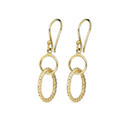 Casablanca 10K Yellow Gold Rope Drop Earrings