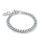 Italgem Junior Stainless Steel Polished 6MM Curb 6+1