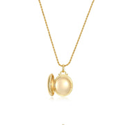 18K Yellow Gold Plated Luna Glow Whisper Locket SN008G