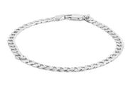 5.1mm Sterling Silver Men's Curb Chain Bracelet