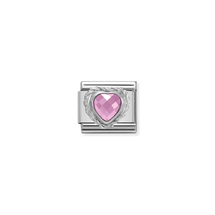 Nomination Italy Classic Link Pink Heart Charm