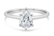 Platinum 1.78ct Pear Solitaire Lab Grown Diamond Engagement Ring