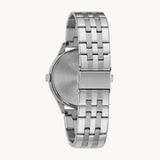 Caravelle Men's Blue Dial Stainless Steel Dress Watch 43B151