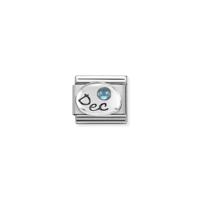 Nomination Italy Classic Link December Light Blue Topaz Stone Charm