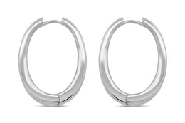 Casablanca 6MM Sterling Silver Hoop Earrings