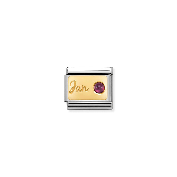 Nomination Italy Classic Link January Garnet Stone Charm