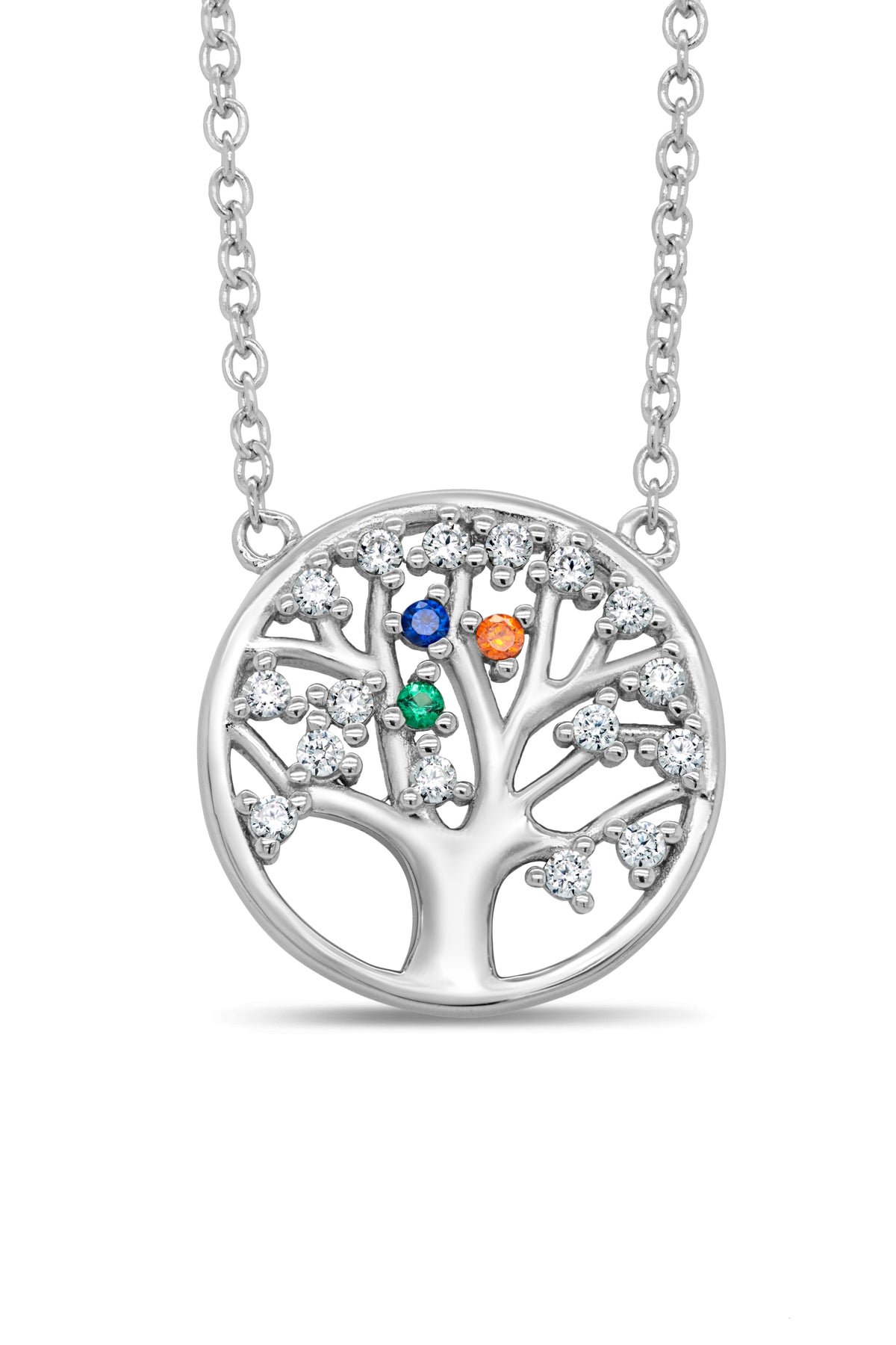 Tree of Life Birthstone Necklace for Mom [1-4 Names] | FARUZO