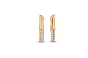 10KT Yellow Gold Fancy Diamond Stud Earrings