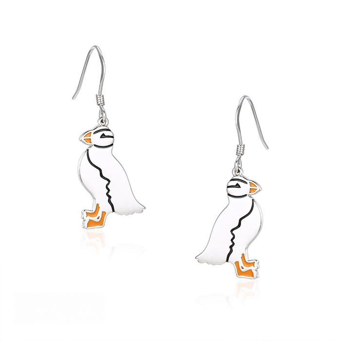 Casablanca Silver Puffin Earrings