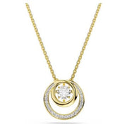 Swarovski Hyperbola Yellow Gold Tone Circle Necklace