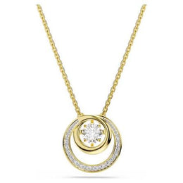Swarovski Hyperbola Yellow Gold Tone Circle Necklace
