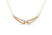10kt Yellow Gold Fancy Bow Tie Necklace