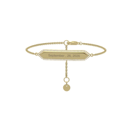 Yellow Gold Plated SwapBar Bracelet SB007G