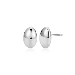 Casablanca Pebble Sterling Silver Stud Earrings