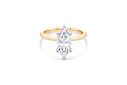 2.07CT Lab Grown Yellow Gold Marquise Solitaire Engagement Ring