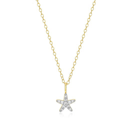 Monte Luna Gold Plated Star Fish Necklace